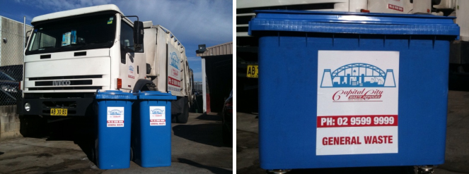 General Waste Bins and Truck